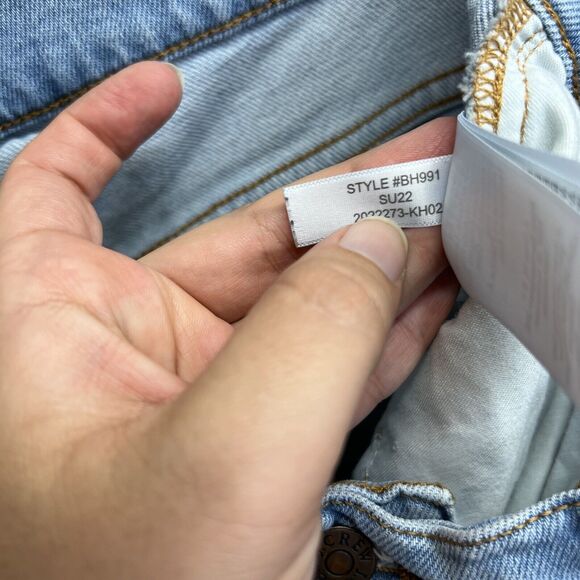 J Crew Womens Mid Rise Skinny Jeans Size 29 Blue Light Was Cotton Blend Denim - Picture 8 of 11